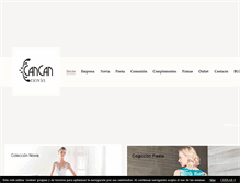 Tablet Screenshot of cancan-novias.com